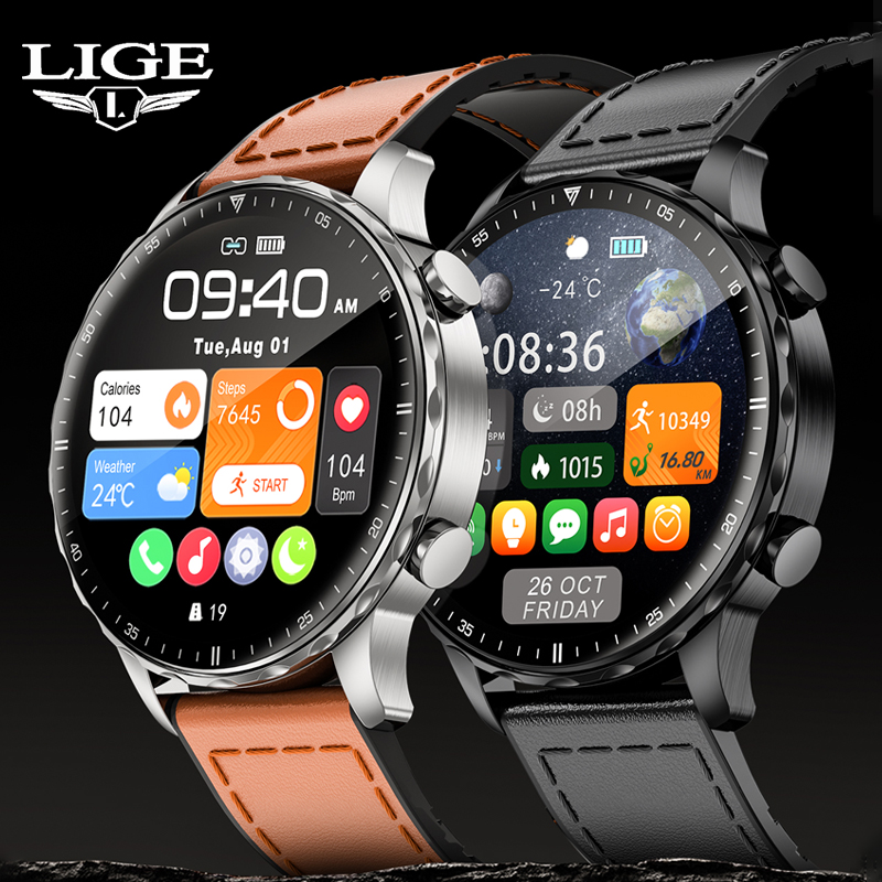 Smartwatch Latest Watches For Men - LIGE 2025, erkekler için akıllı saat