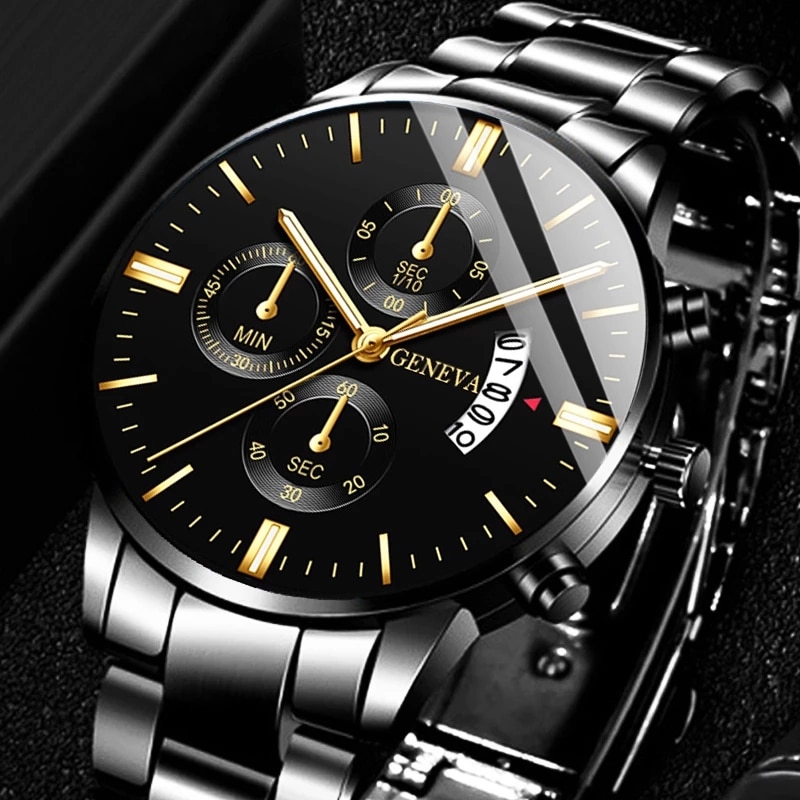 Seiko Watch 5 Sports - Moda erkekler siyah paslanmaz çelik İzle