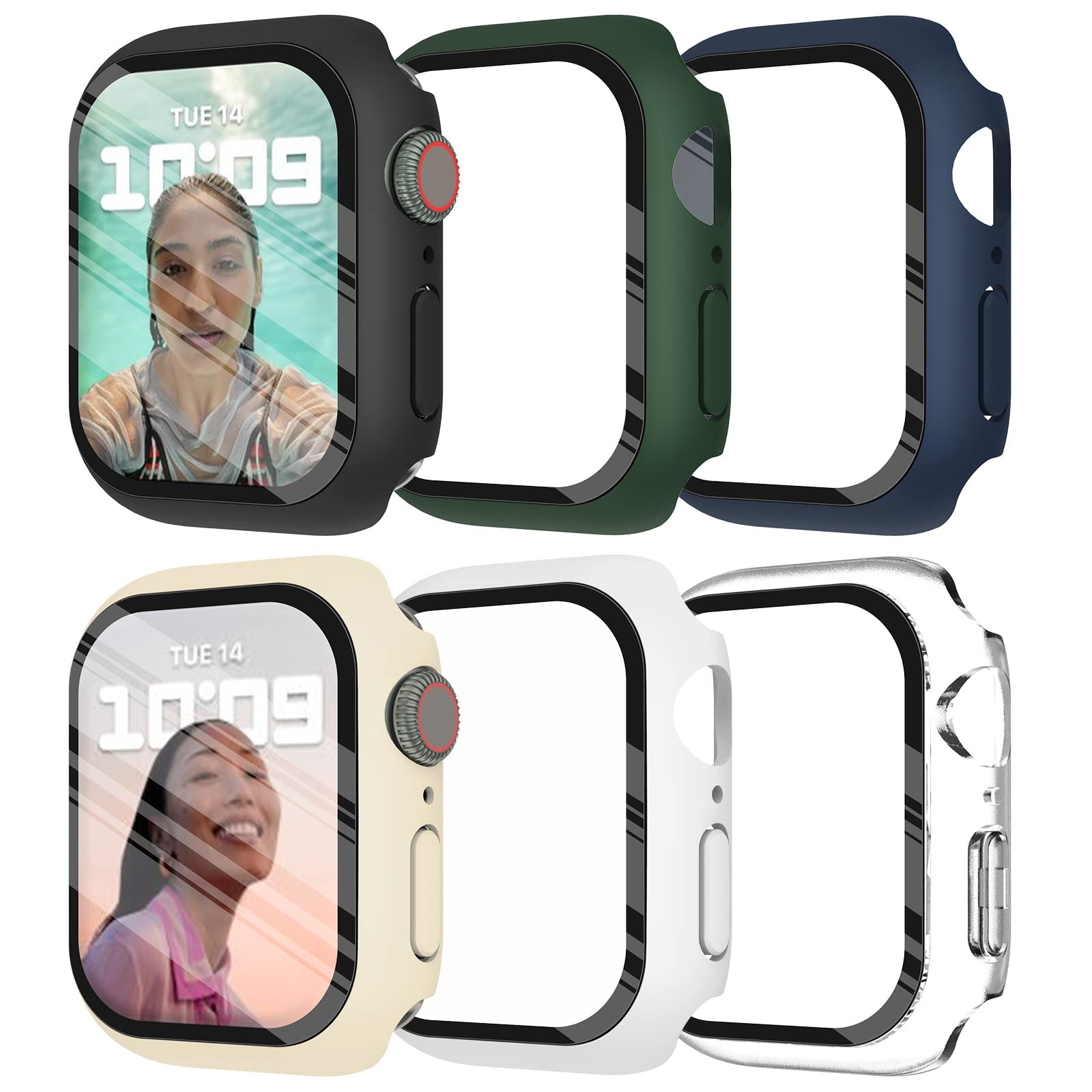 Iwatch Smartwatch Series 7 - Temperli Cam + kapak Apple Watch