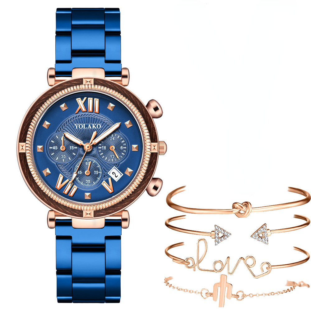 Minimalist Thin Watch - Moda 5 adet saat seti kadınlar