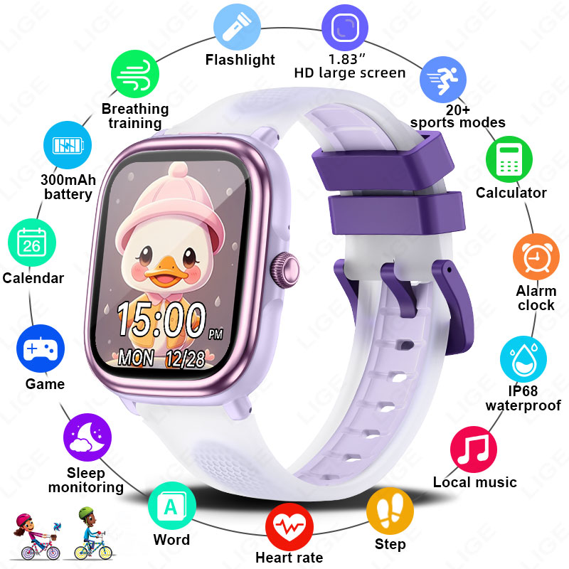 Smartwatch Watches For Girls Kids - LIGE 2026 Yeni Çocuklar İçin Akıllı