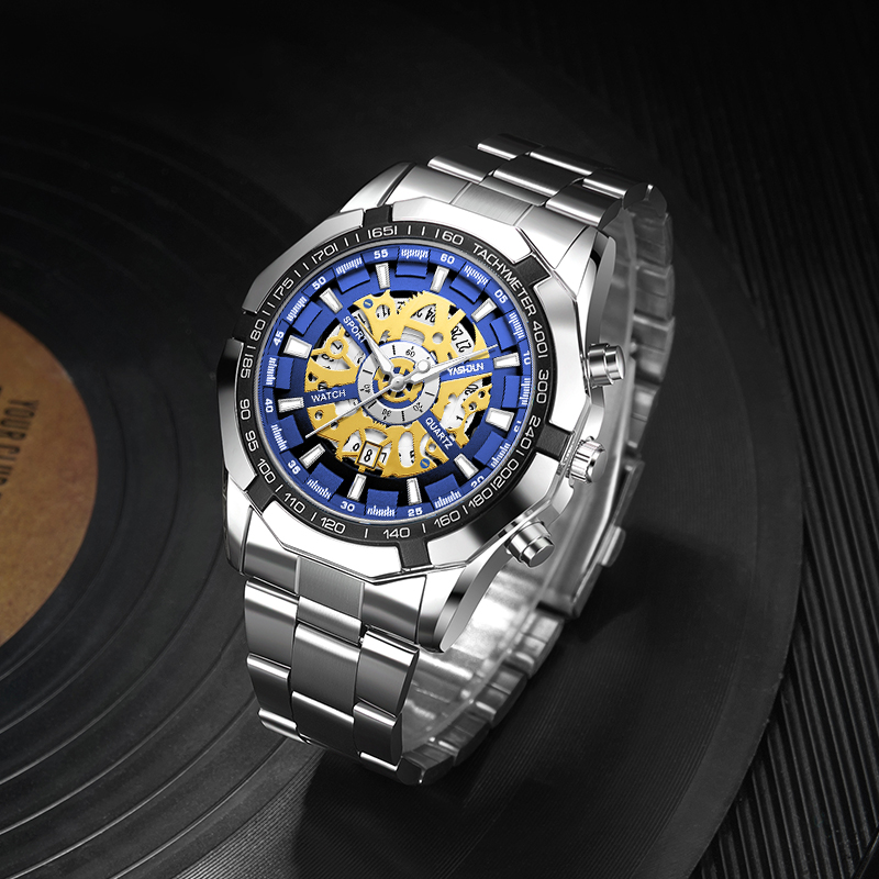 Smartwatch Luxury Watches For Men - Erkekler için Lüks Moda İskelet Saat,