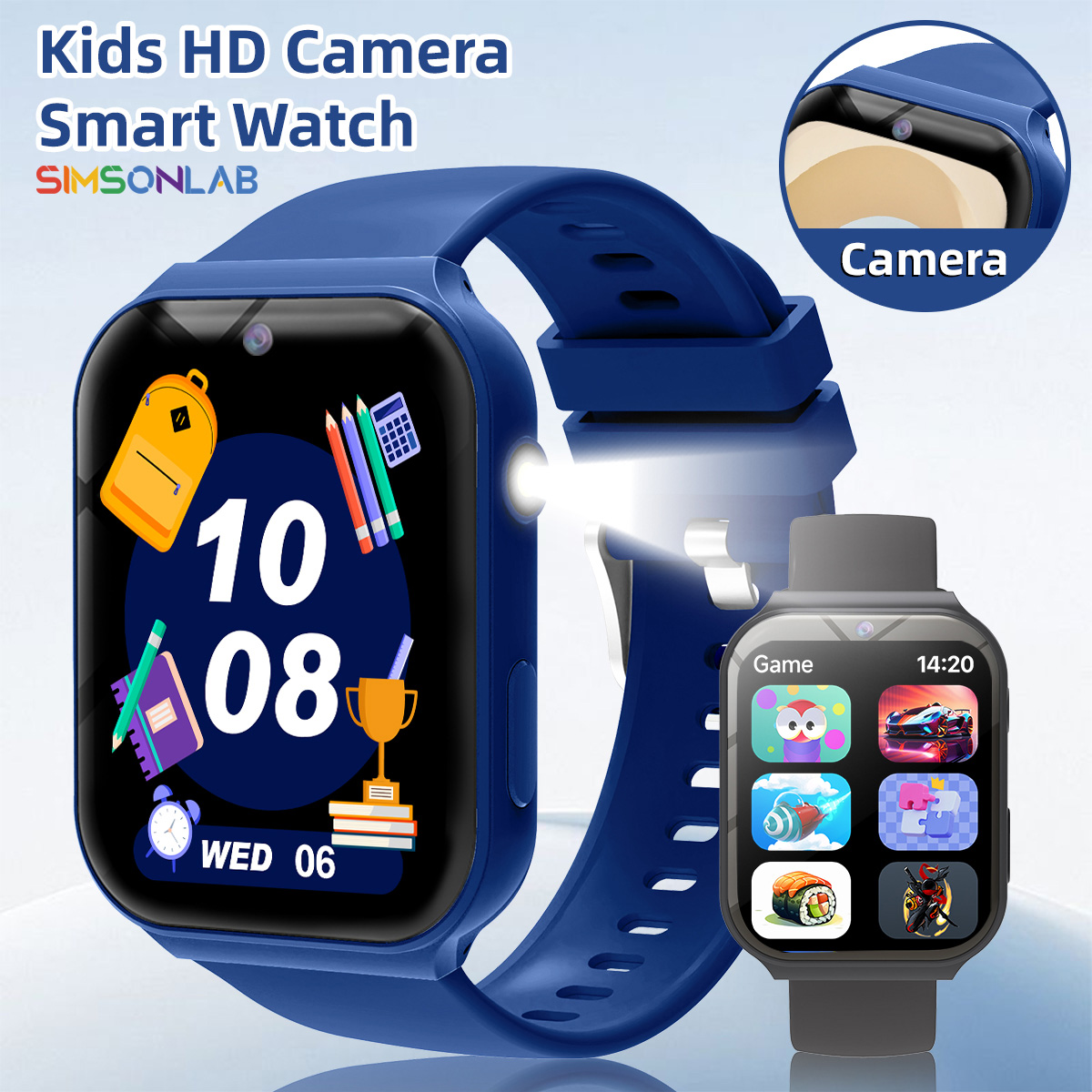 Smartwatch Watches For Girls Kids - Çocuklar İçin Çalışma Ortakları HD Kamera