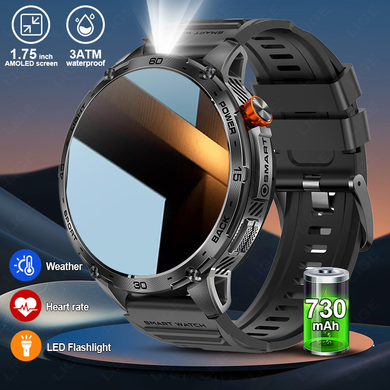 Smartwatch Latest Watches For Men - LIGE 730 mAh Büyük Pil Ultra