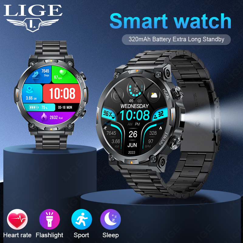 Smartwatch Latest Watches For Men - LIGE Açık Hava Sporları Akıllı Saat