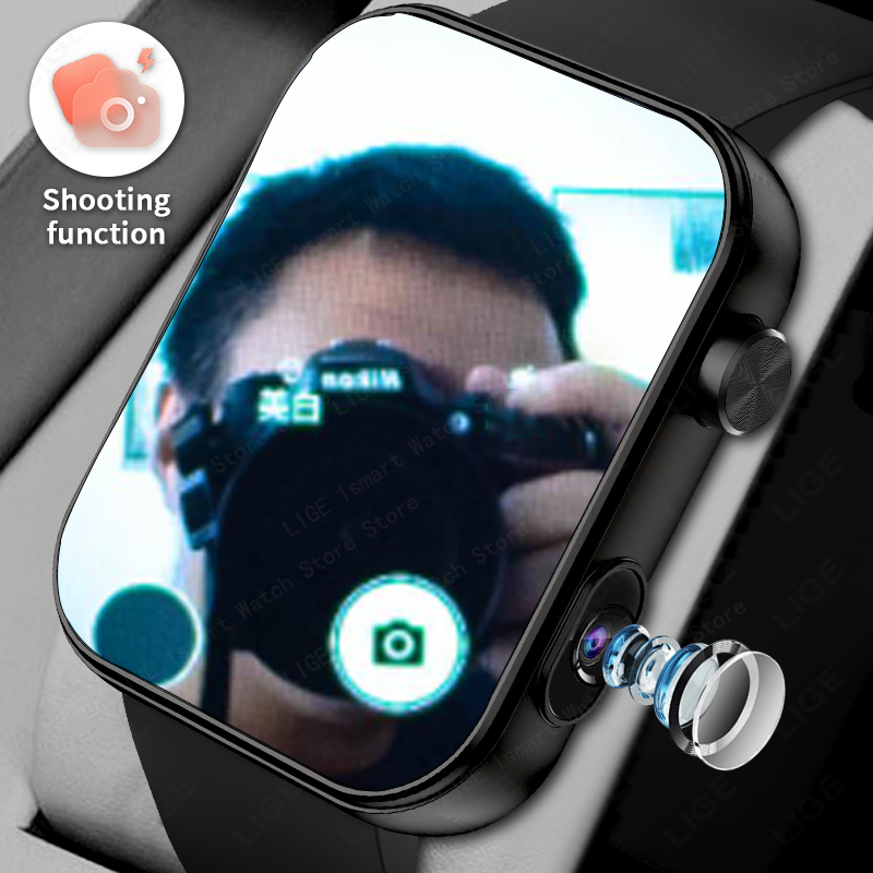 Smartwatch Latest Watches For Men - LIGE Kameralı Fotoğraf ve Videoları Çekebilir