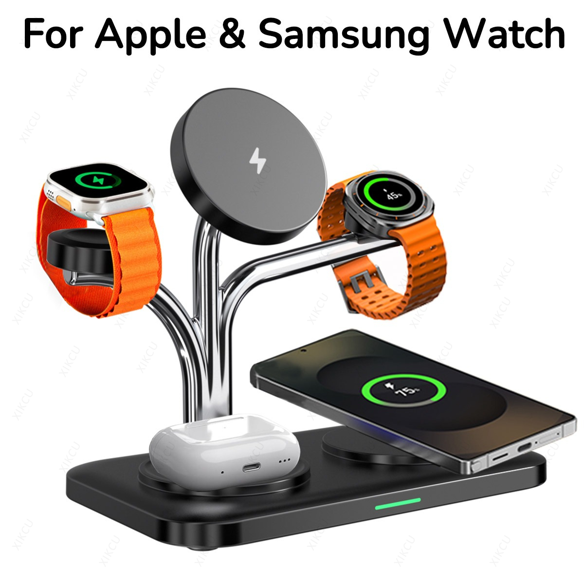 Smartwatch Watches Compatible With Iphone - 5'i 1 Arada Manyetik Kablosuz Şarj
