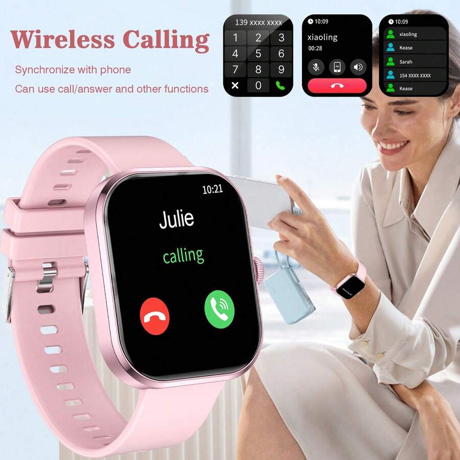 Smartwatch Watches Digital - Akıllı Saat, Kablosuz Arama/Çevirme, Çoklu Spor