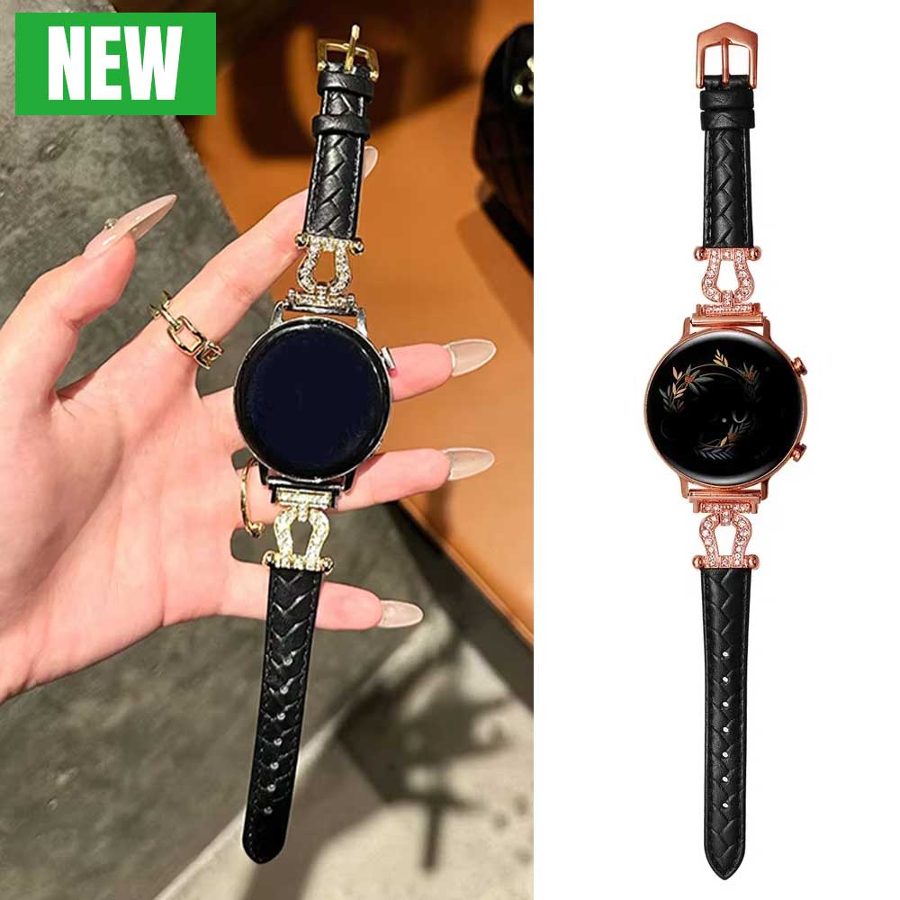 Smartwatch Luxury Watches For Women - 20mm 22mm Lüks kayış Samsung Galaxy