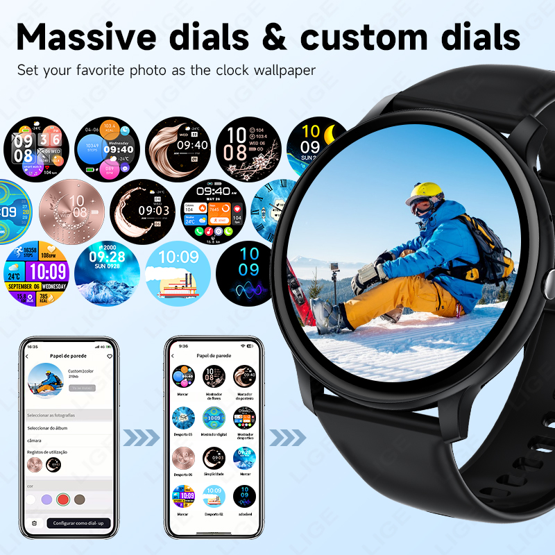LIGE Bluetooth çağrı kadın akı - Smartwatch Latest Watches For Men incelemesi ve fiyatı