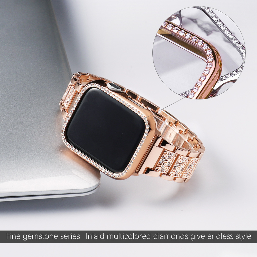 Kılıf + Bling kayış için Apple - Smartwatch Luxury Watches For Women incelemesi ve fiyatı