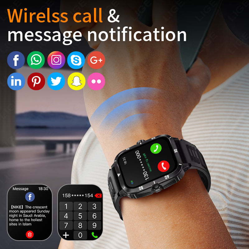 2.01 Ekran akıllı saat Bluetoo - Smartwatch Latest Watches For Men incelemesi ve fiyatı