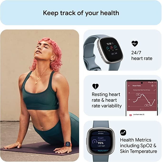 Fitbit Versa 4 Akıllı Saat Dah - Smartwatch Watches Digital incelemesi ve fiyatı