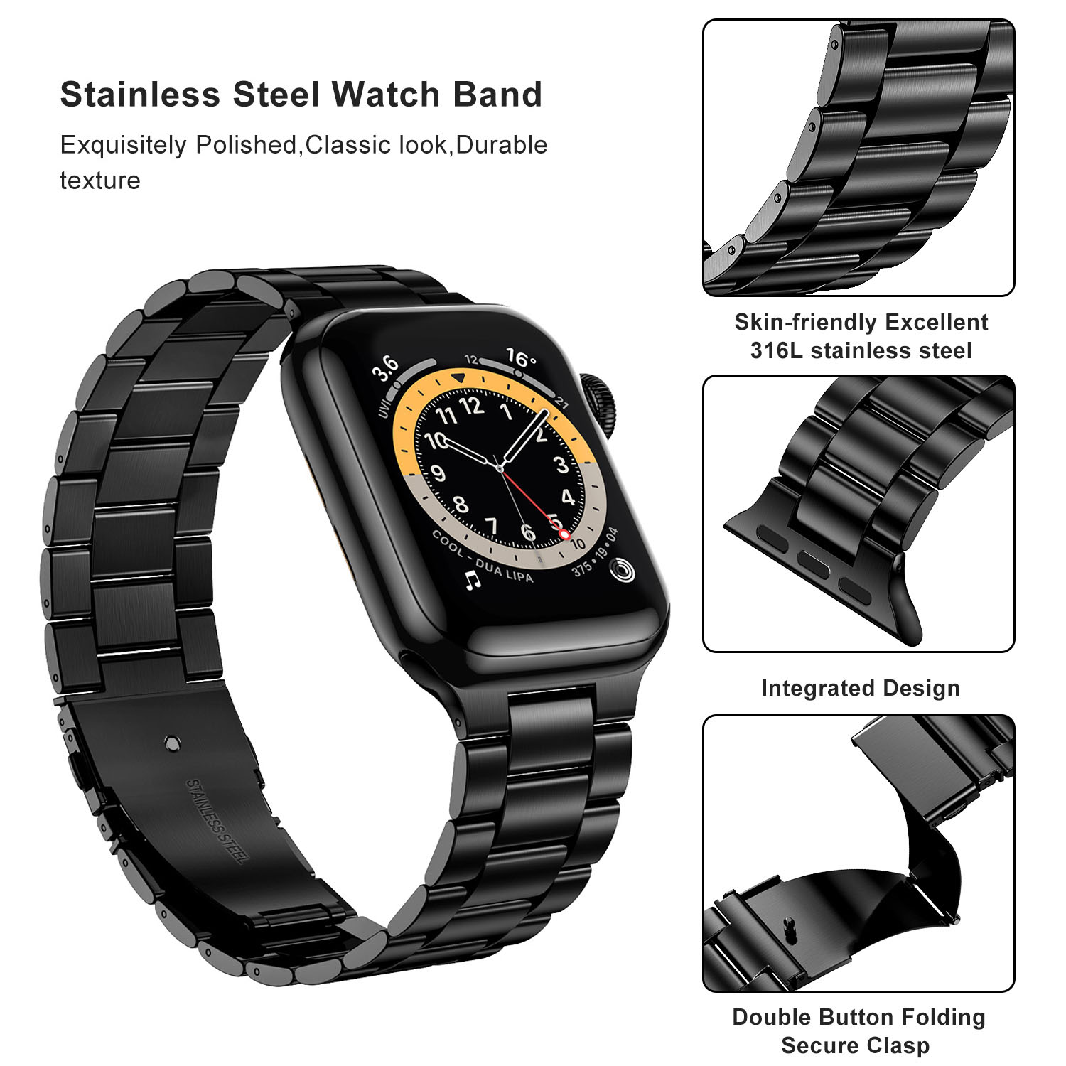 Paslanmaz Çelik Kayış Apple Wa - Smartwatch Luxury Watches For Women incelemesi ve fiyatı