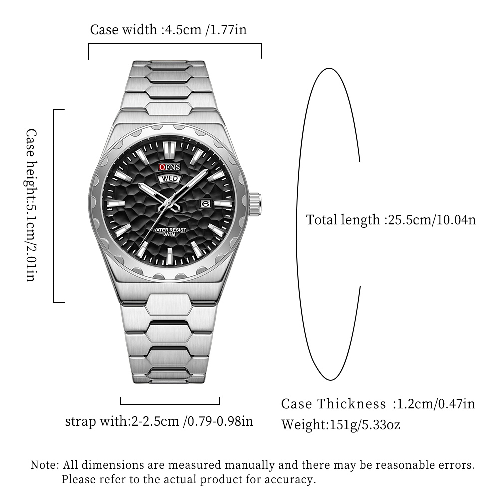 OFNS İş Adamları İçin Kuvars S - Smartwatch Luxury Watches For Men incelemesi ve fiyatı