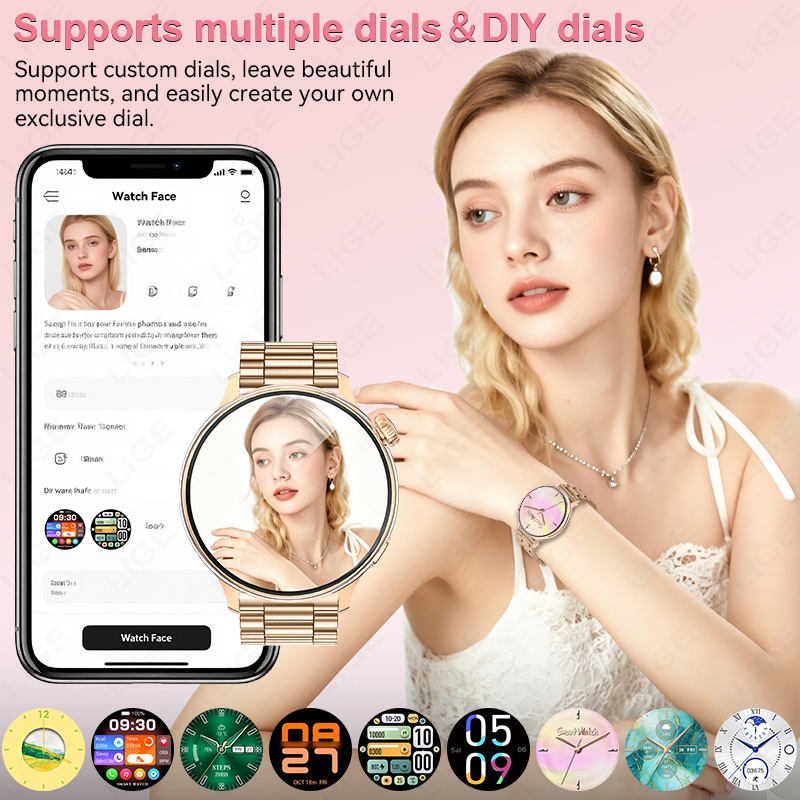 LIGE Lüks Kadın Akıllı Saat 1. - Smartwatch Luxury Watches For Women incelemesi ve fiyatı