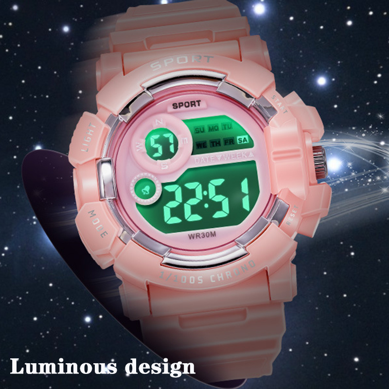 YIKAZE Çocuklar Saatler Moda A - Smartwatch Digital Watches For Kid Boy With Alarm incelemesi ve fiyatı