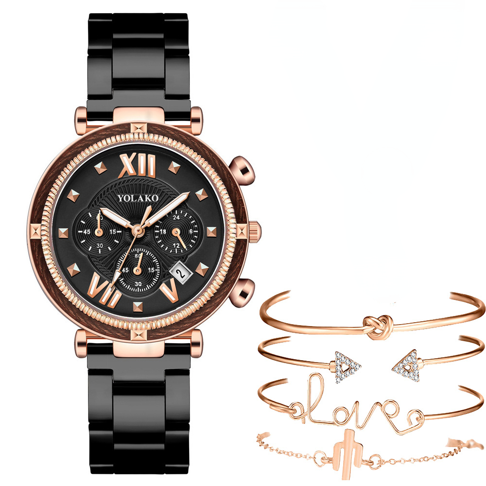 Moda 5 adet saat seti kadınlar - Minimalist Thin Watch incelemesi ve fiyatı