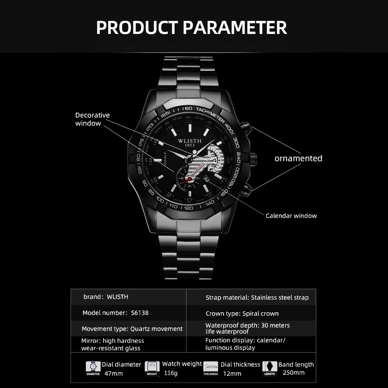 Lüks Marka Erkek Izle Su Geçir - Smartwatch Luxury Watches For Men incelemesi ve fiyatı