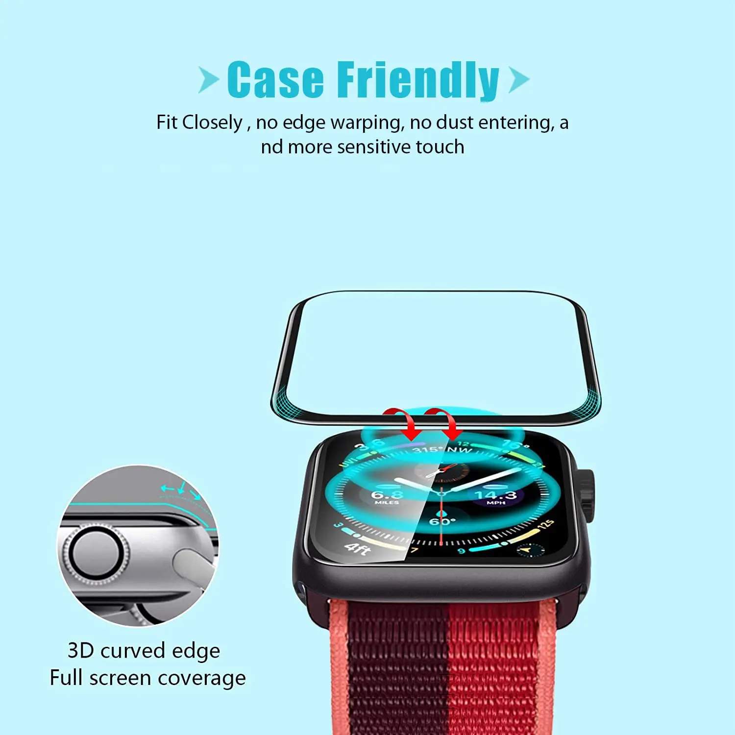 Ekran Koruyucu 3D Temperli Cam - Smart Watch Screen Protector incelemesi ve fiyatı