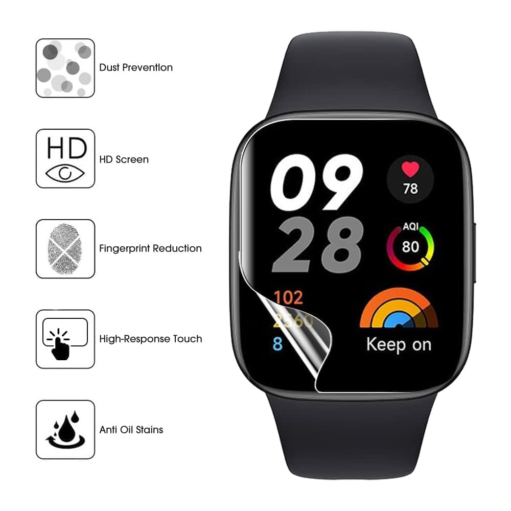 3/6 adet Hidrojel koruyucu fil - Smart Watch Screen Protector incelemesi ve fiyatı