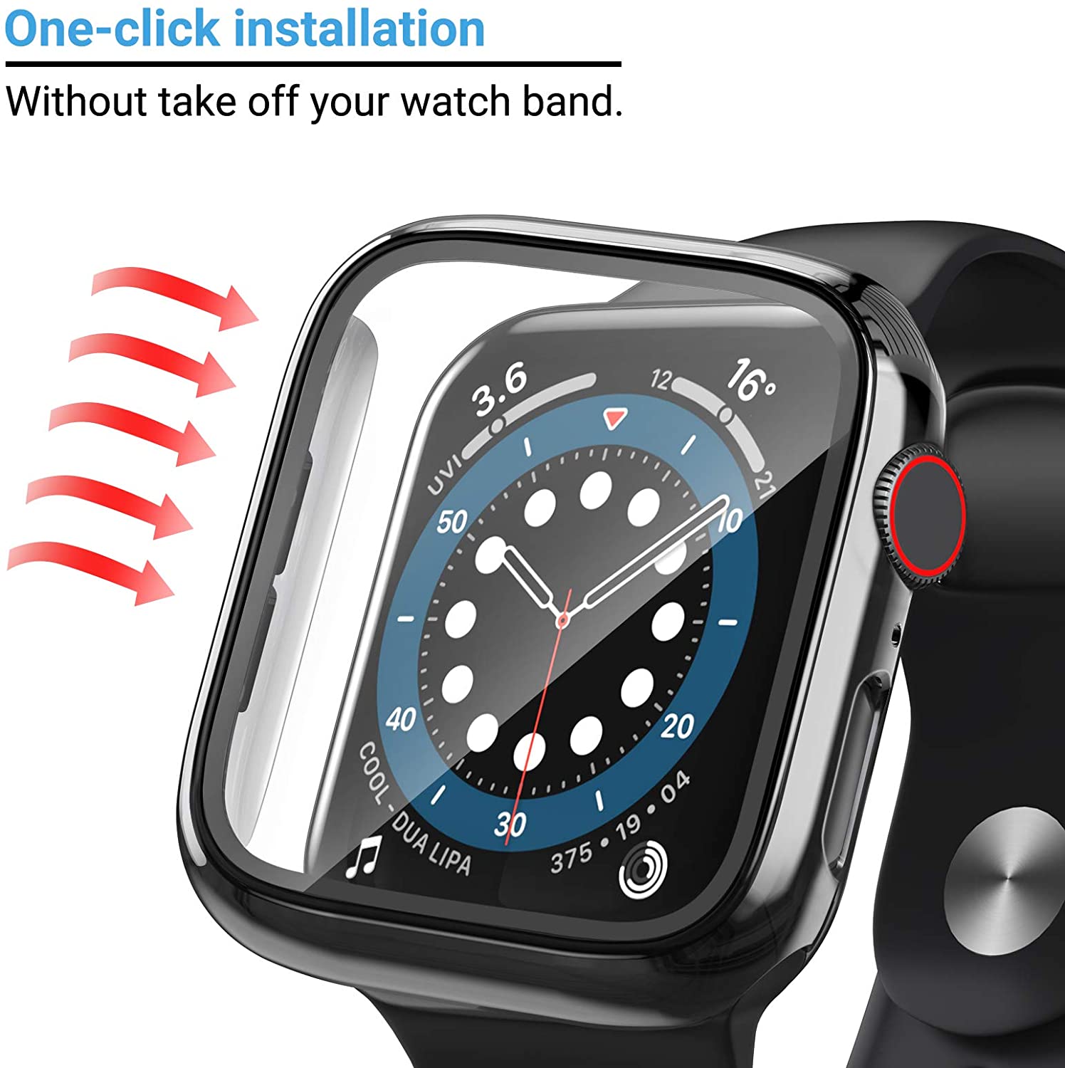 Cam + kapak Apple Watch Kılıfı - Iwatch Smartwatch Series 7 incelemesi ve fiyatı
