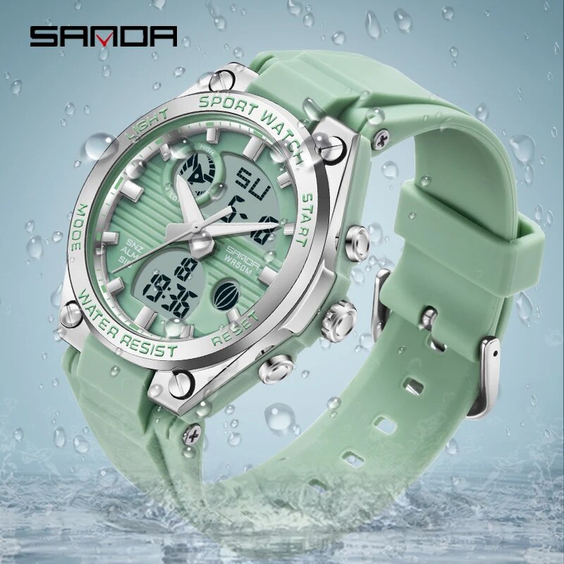 SANDA marka G tarzı LED dijita - Minimalist Thin Watch incelemesi ve fiyatı