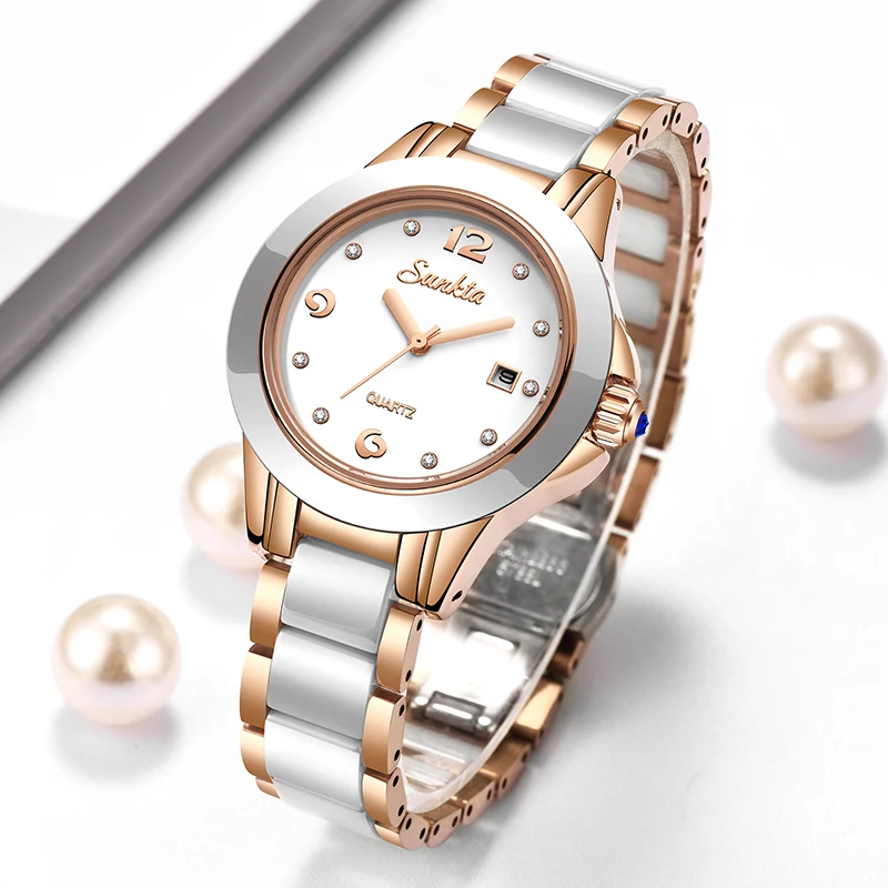Sunkta Moda Rahat Kuvars Kadın - Luxury Ceramic Watch incelemesi ve fiyatı