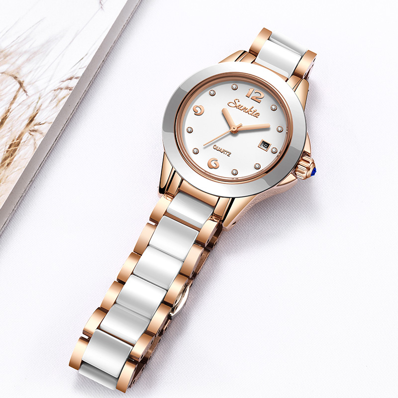 Sunkta Moda Rahat Kuvars Kadın - Luxury Ceramic Watch incelemesi ve fiyatı