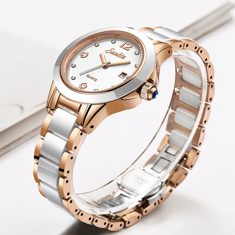 Sunkta Moda Rahat Kuvars Kadın - Luxury Ceramic Watch incelemesi ve fiyatı