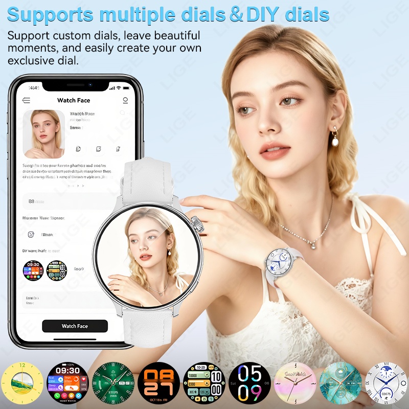 LIGE Lüks Kadın Akıllı Saatler - Smartwatch Luxury Watches For Women incelemesi ve fiyatı