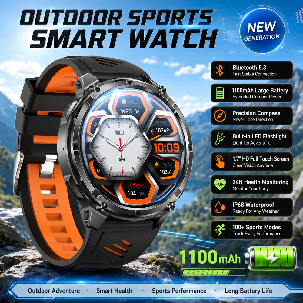 YAOCX AMOLED Akıllı Saat Erkek - Smartwatch Rugged Watches For Men incelemesi ve fiyatı