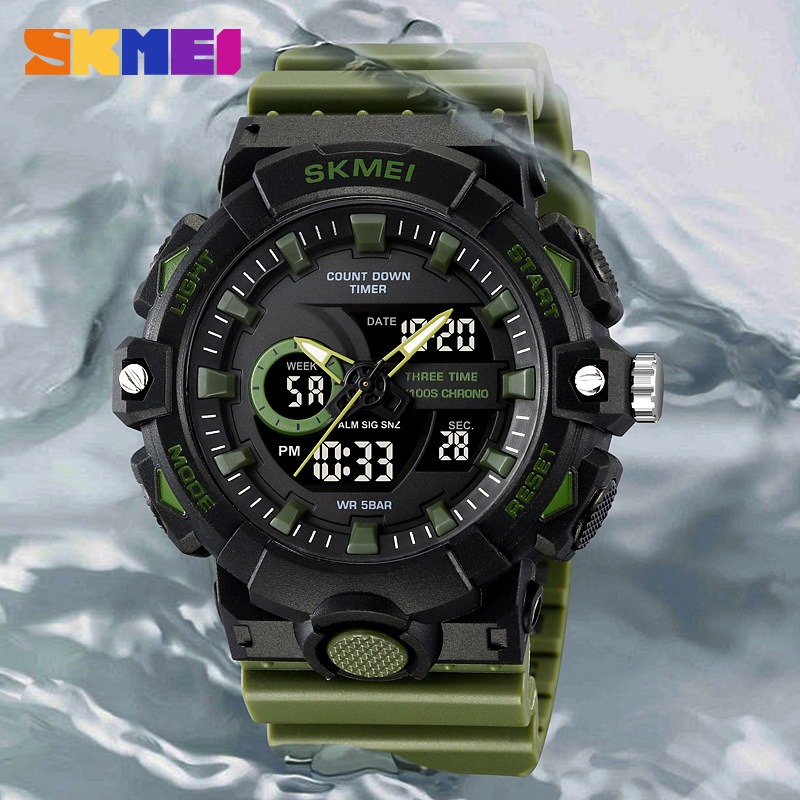 Çok fonksiyonlu LED Işık Dijit - Analog Quartz Watch incelemesi ve fiyatı