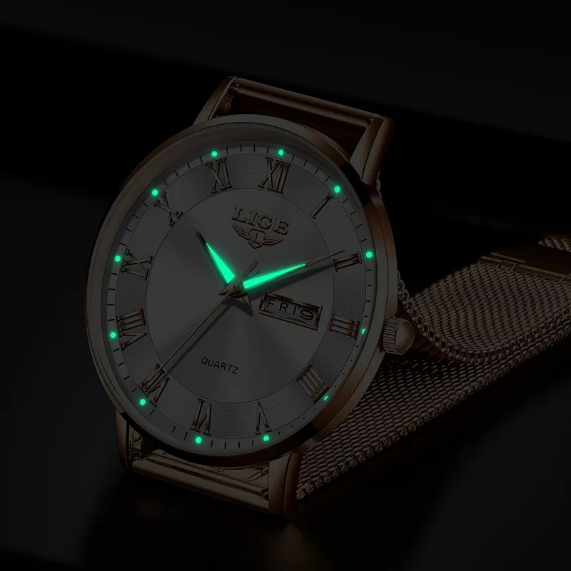 LIGE Moda Kadın Izle Üst Marka - Minimalist Thin Watch incelemesi ve fiyatı