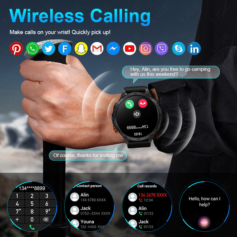 LIGE 730 mAh Büyük Pil Ultra U - Smartwatch Latest Watches For Men incelemesi ve fiyatı