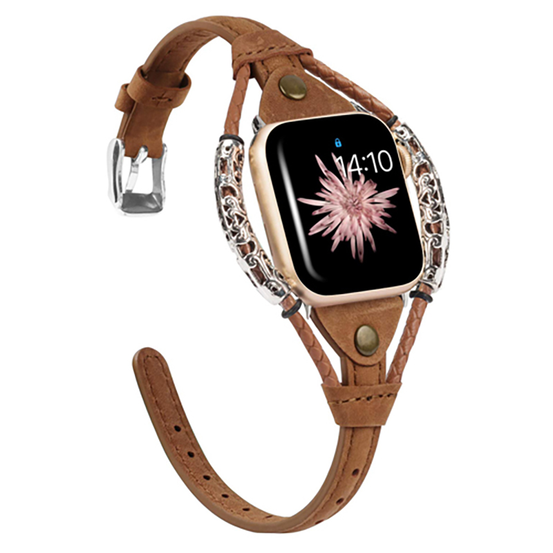 Hakiki deri kayış için Apple s - Smartwatch Luxury Watches For Women incelemesi ve fiyatı