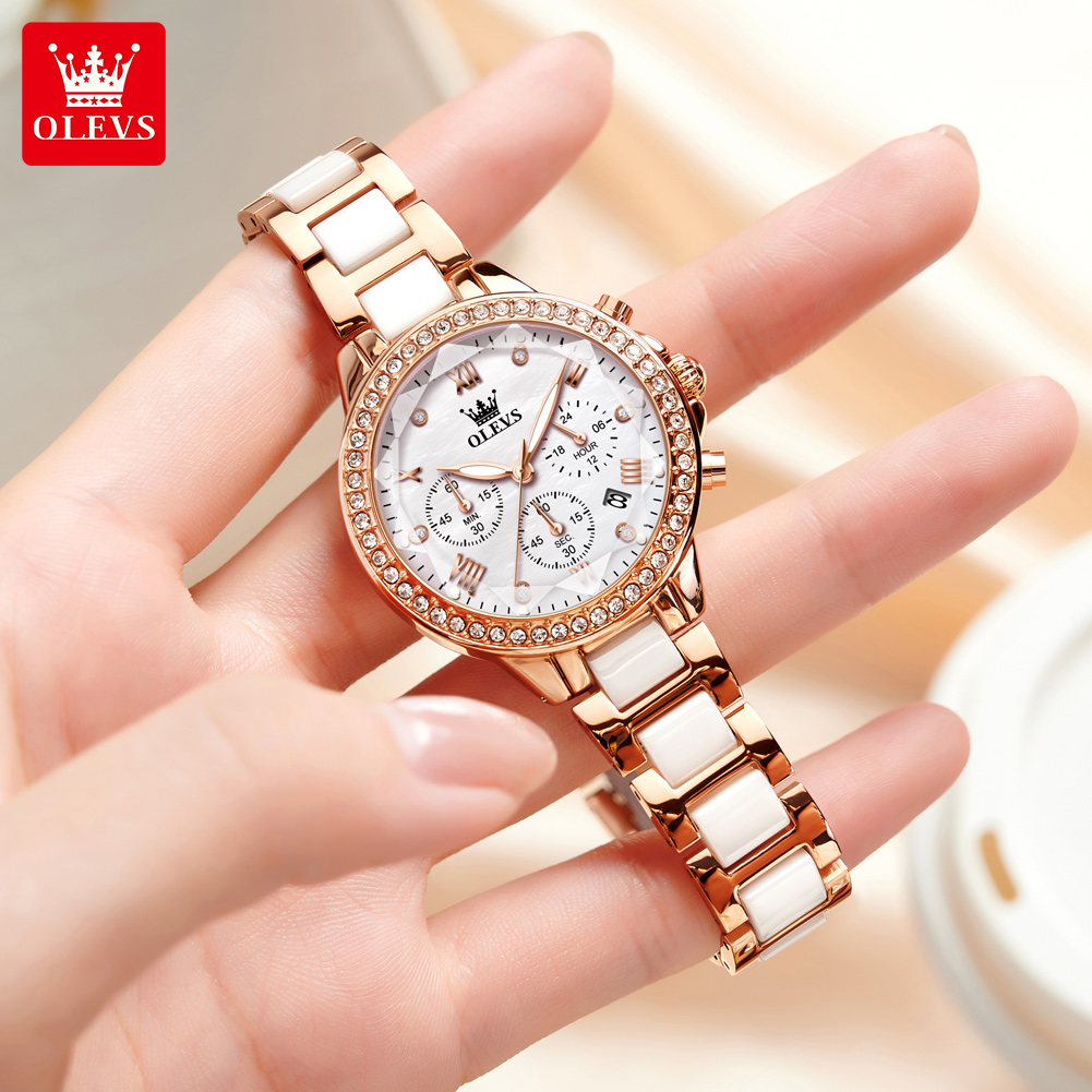 OLEVS 9999 Bayanlar Kuvars Saa - Luxury Ceramic Watch incelemesi ve fiyatı