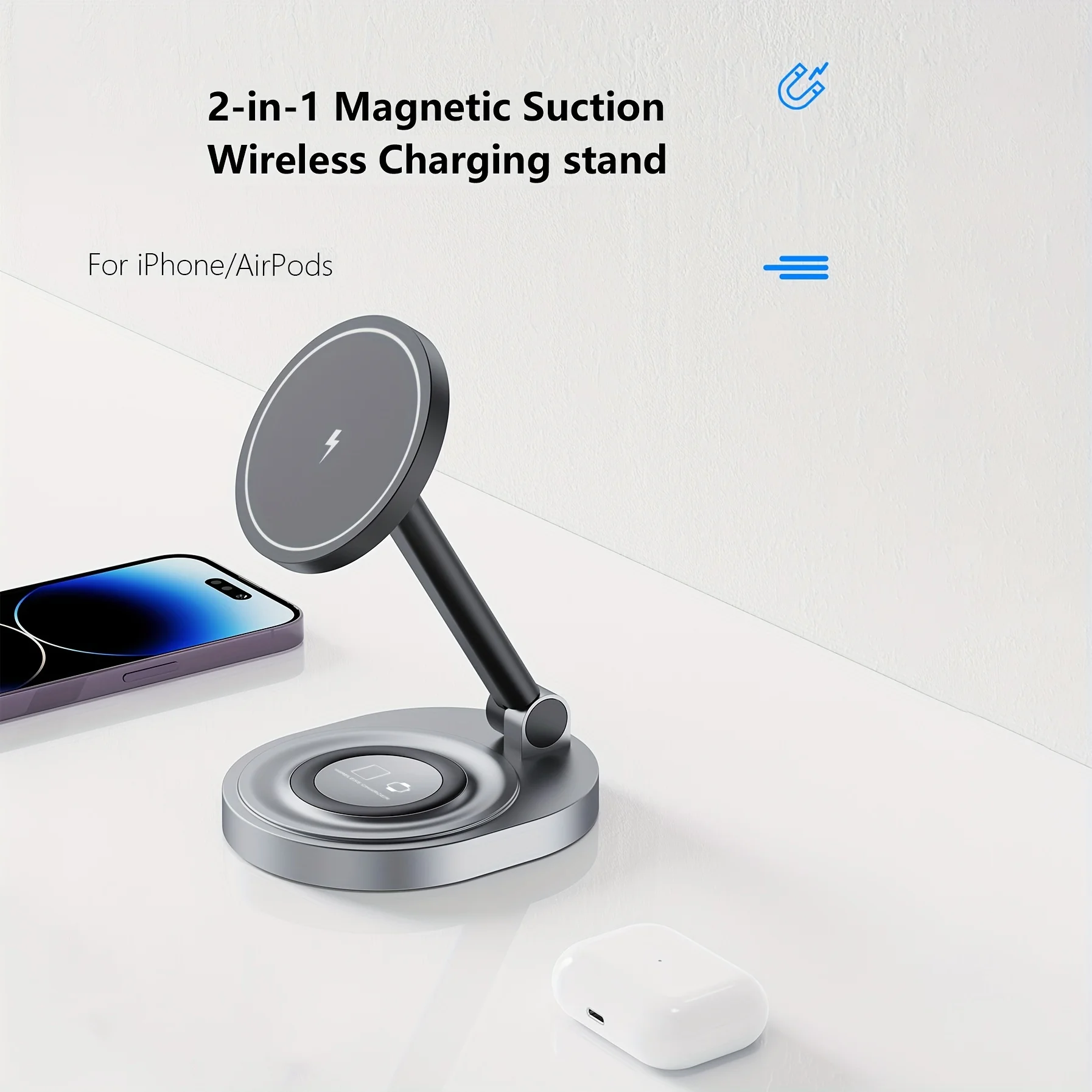 2 In 1 Manyetik Kablosuz Şarj  - Smartwatch Watches Compatible With Iphone incelemesi ve fiyatı