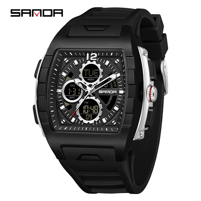 SANDA Yeni Çift Ekranlı Saat E - Analog Quartz Watch incelemesi ve fiyatı