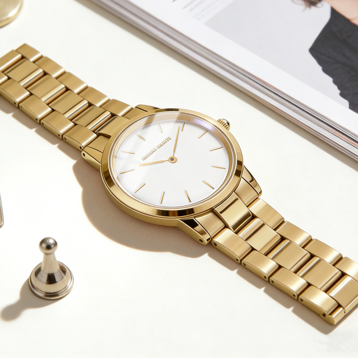 Bayan İzle Gül Altın Paslanmaz - Anti-Magnetic Watch incelemesi ve fiyatı
