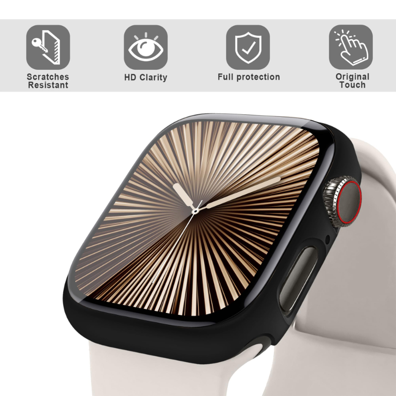 2 adet temperli cam + kılıf Ap - Iwatch Smartwatch Series 7 incelemesi ve fiyatı