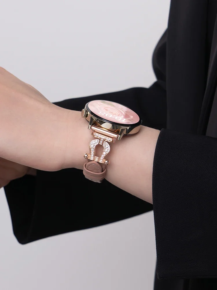20mm 22mm Lüks kayış Samsung G - Smartwatch Luxury Watches For Women incelemesi ve fiyatı