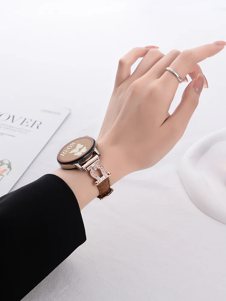 20mm 22mm Lüks kayış Samsung G - Smartwatch Luxury Watches For Women incelemesi ve fiyatı