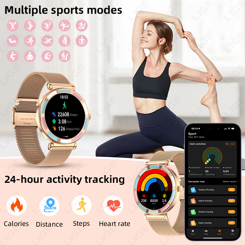2026 LIGE Lüks Akıllı Saat And - Smartwatch Luxury Watches For Women incelemesi ve fiyatı